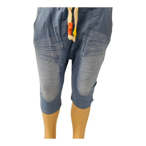 18-24M Baby Boys White and Blue Shorts and Tshirt Faux Vest 2pcs Set - Picture 5 of 6